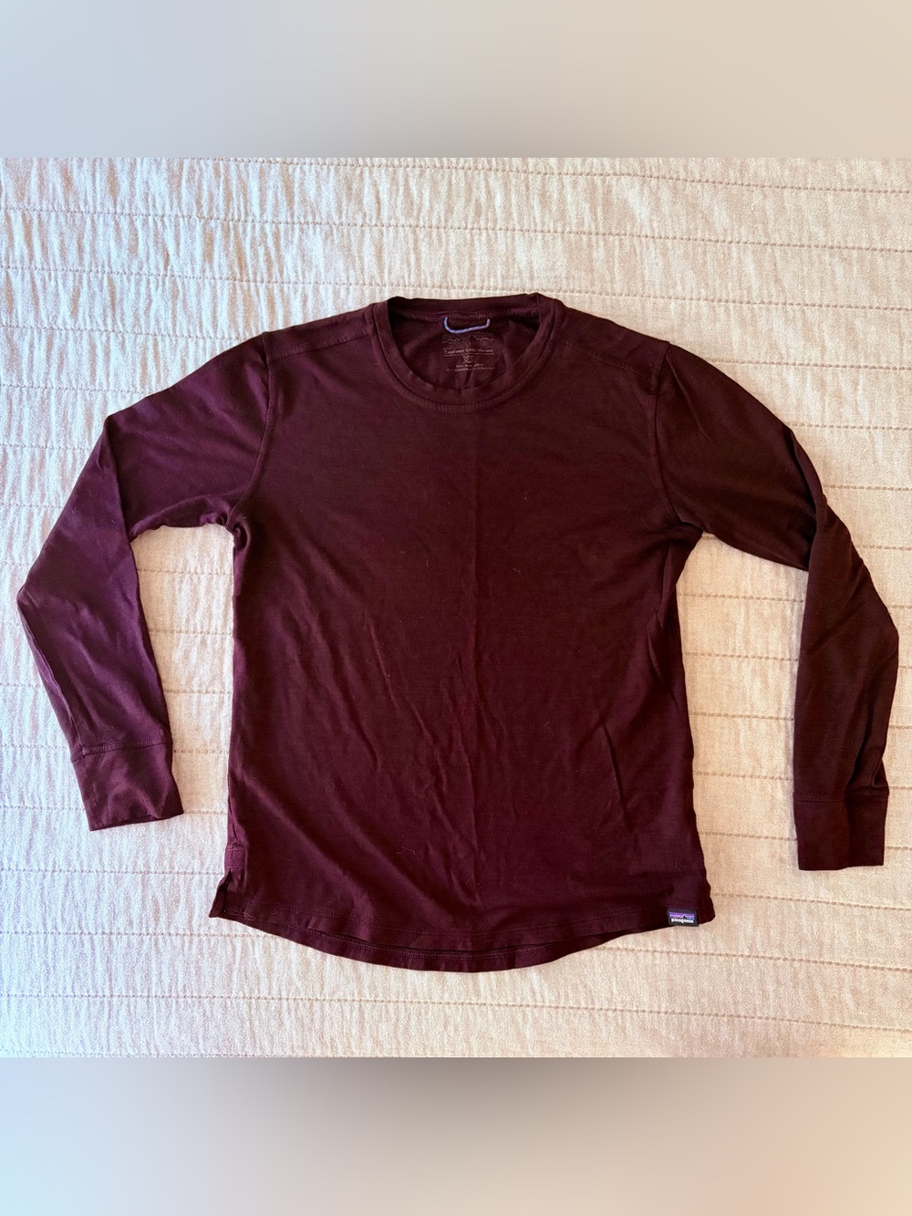 Patagonia Women's Cool Merino baselayer in Plum